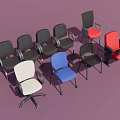 Stylish Single Chairs In Various Colors With Metal Frames And Comfortable Seats