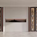 Modern bookcase 3d model