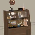 Modern Kitchen Utensils Storage With Spice Jars Cooking Tools Tablet Avocado And Stand Mixer