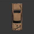 Abandoned Old Rusted Vintage Car With Broken Windshield And Weathered Body