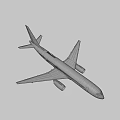 Blue Tailed Airplane Model With White Body And UAC 24 700 Markings