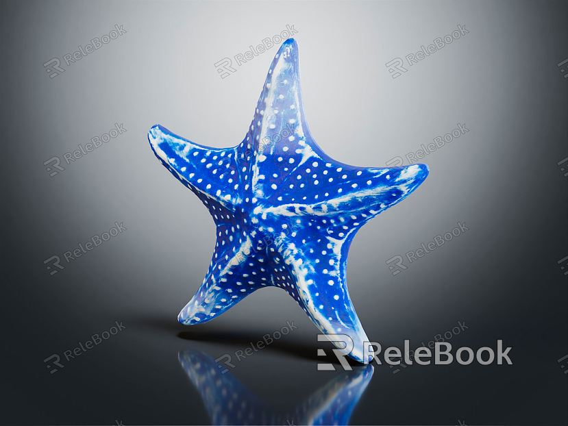 Modern starfish mollusk model