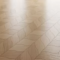 Natural Wooden Flooring Design With Herringbone Pattern And Wavy Texture Details