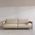 Modern double sofa 3d model