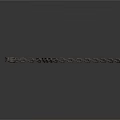 Black Metal Chain With Loop Ends For Daily Household Hanging Supplies
