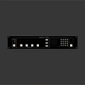 Black Computer Control Console With Multiple Buttons Rotary Knob And Numeric Keypad