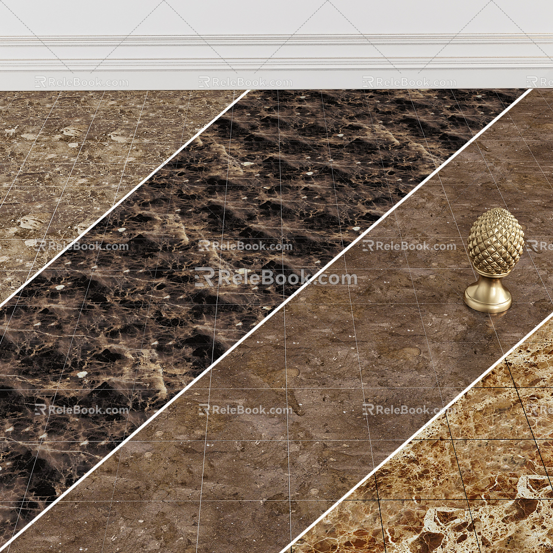 Modern floor tile 3d model