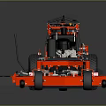 Red Riding Lawn Mower With Powerful Engine And Sharp Cutting Blades