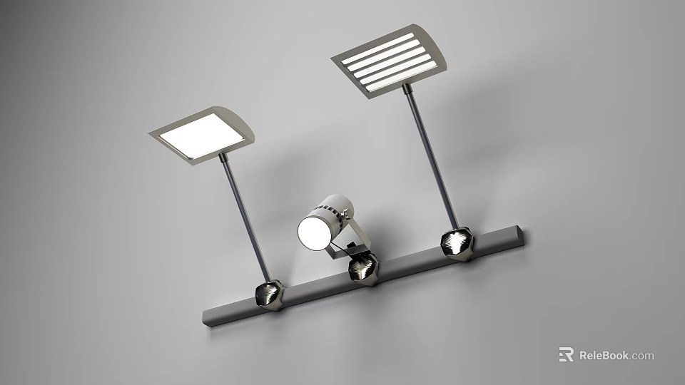 Modern Recessed and Track Spotlights with Adjustable Design and Sleek Finish 3d model 