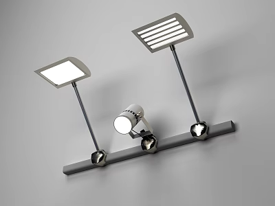 Modern Recessed and Track Spotlights with Adjustable Design and Sleek Finish 3d model