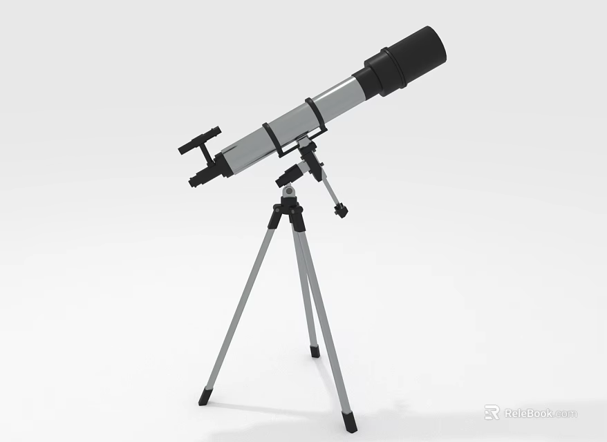 High Quality Commercial Telescope with Adjustable Tripod Stand and Precision Optics for Professional Use 3d model 