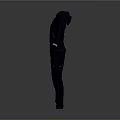 Practical Black Hooded Jacket and Pants Set for Daily Outdoor Wear