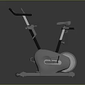 Black Stationary Exercise Bike Sports Equipment With Adjustable Seat And Handlebars