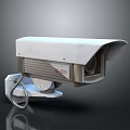 Projection Monitoring Surveillance Camera With White Casing And Mounted Security Design