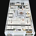 Modern Clothing Store Interior With Spacious Layout Display Racks And Clothing Displays