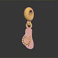 Gold Decorative Pendant Accessory With Circular Design For Daily Life