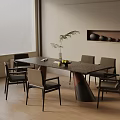 Modern table combination 3d model