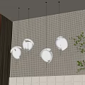 Modern chandelier combination 3d model