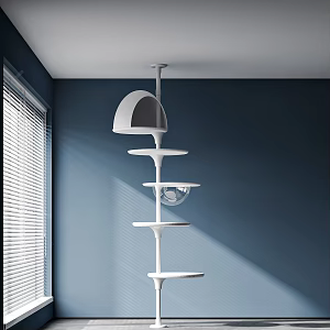 Modern Cat Climbing Rack White Creative Minimalist Cat Climbing Rack Cat Toy Cat Climbing Rack 3d model