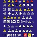 Trendy Sci-Fi Warning Symbol Cyberpunk Industrial Technology Wind Warning Pattern Slogan Title Sticker 3d model