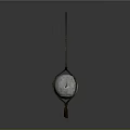 Hanging Decorative Sphere Ornament With Metallic Surface And Tassel Detail For Interior Decoration