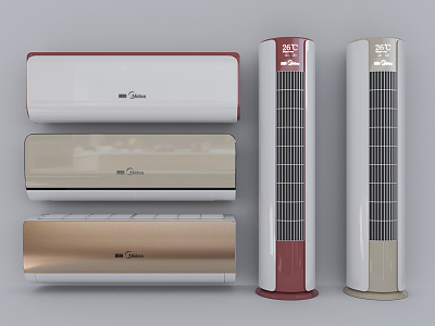 modern air conditioning 3d model