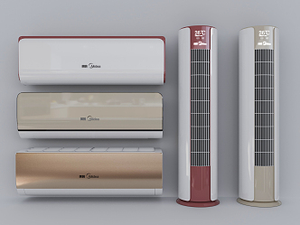 modern air conditioning 3d model