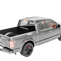 Gray Ford Pickup Truck With Black Wheels And Red Brake Calipers