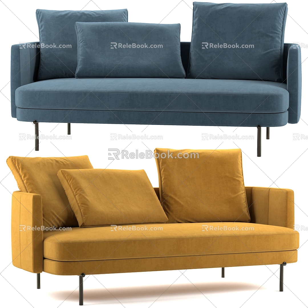 Sofa double sofa sofa 3d model