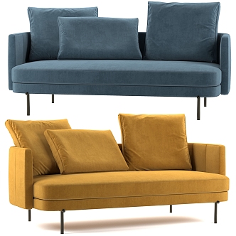 Sofa double sofa 3d model