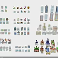 Diverse Architectural Models Featuring Modern High Rise Buildings And Traditional Houses