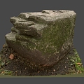 Outdoor Stone Land Stone Pile 3d model