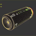 Sleek Black Beverage Can With Green Logo Text And 15 Percent Content Details