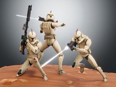 Modern Game Character Star Wars Star Wars Soldier 3d model