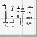 Modern Shower Head 3d model