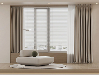 Modern Curtains 3d model