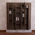 Modern Bookcase Bookshelf Open Cabinet Rack Decorative Cabinet Rack 3d model