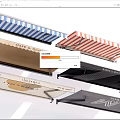 Colorful Striped Awnings For Cafe Restaurant With Various Designs And Logos