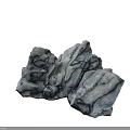 Cluster Of Natural Rugged Rocks With Textured Surfaces In Outdoor Landscape