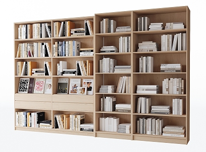 Bookcase Books 3d model