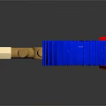 Brass Pressure Control Device With Blue Dial Gauge And Red Knob