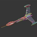Futuristic Weapon 3D Model Featuring Sleek Metallic Structure And Advanced Design