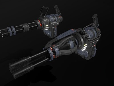 Sci-Fi Mini Cannon MLK76 model