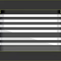 Contemporary Modern Metal Bench Featuring Sleek Striped Design And Reflective Base