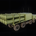 Modern Missile Transporter Modern Car Truck Military Vehicle Transporter Missile Vehicle Truck Motor Vehicle 3d model