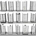 Modern Shower Sauna Various Designs With Glass Enclosures And Different Shapes