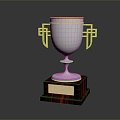 Modern Trophy World Cup Soccer Trophy Champions Trophy Gold Cup 3d model