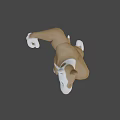 Playful Muscular 3D Cartoon Dog Character Running In Dynamic Energetic Pose