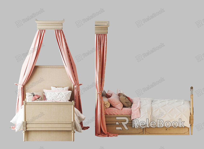 European-style single bed model