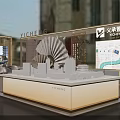 Elegant New Chinese Style Real Estate Sales Office With Negotiation Area And Sandtable